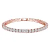 Una fila tre file piene di bracciali zirconi diamanti cristalli di swarovskis moda da donna regali di bracciale natalizio300w