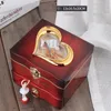 Novelty Items Classic Rotating Dancer Ballerina Piano Music Box Clockwork Plastic Jewelry Girls Hand Crank Mechanism Christmas Gift 230302