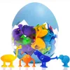 Jouets de bain amusants pour enfants, blocs de construction souples en Silicone, jouet à ventouse, Animal de dessin animé, jouets Happy Paste Fidget, 2023