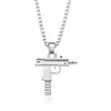 Choker Dormon Fashion Hip Hop Pistol Gun Pendant Necklace Link Chain Punk Cool Pendants For Men Women Gift Necklaces X618