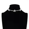 Choker schattige vlinder kettingen voor vrouwen meisjes statement strass trendy tennisketen sieraden y2k accessoires