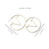 V Orecchini a cerchio per lettere per donne Lady Party Street Wedding Lovers Regali Gioielli Bride Gioielli Gold White K Round Circle Exagerated Design Studri di design Huggies