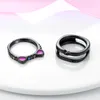 925 سيلفر نساء FIT Pandora Ring الأصلي حلقات أزياء التاج القلب الزركون الهندسي القابل للتكديس حلقة الأفعى مجوهرات Bague