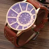 Zegarek na rękę 6pcs/zestaw męski zestaw upominkowy moda Business Business Business 3-Wayers Watch skórzany pasa bransoletki portfel Perfort breloczek dla mężczyzn prezenty renogio