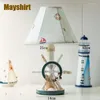 Настольные лампы Средиземноморская лодочная лампа руля для спальни северная милая мультфильм детская комната для прикроватного стола Живой Декор свет