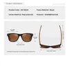 Sonnenbrille Schwarz Walnuss Sonnenbrille Holz Polarisierte Sonnenbrille Männer Brille Männer UV400 Schutz Brillen Holz Original Box de sol 230302