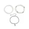 Strand 3pcs Fahsion Cristal Imitation Perle Perle Chaîne Bracelets Pour Femmes Multi-Couche Large Ensemble Bracelet Bijoux De Noce