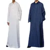 Etniska kläder män muslimska mode jubba tobe islamiska dubai mellanöstern kläder arabiska kaftan mantel fast färg plus 5xl hoodies skjortor skjortor