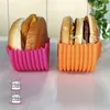 Sans contact Burger Nourriture Fixe Clip Shell Sandwich Hamburger Silicone Rack Holder Ménage Lavable Cuisine Partie Pratique zxf134