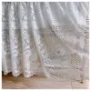 Tenda in stile europeo Rose Burnout Lace White Hollow Short Kitchen Window Caffe Cabinet Cover