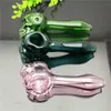 2023 Europa och Americaglass Pipe Bubbler Rökning Pipe Vatten Glas Bong Färg Stort Ghost Glass Pipe