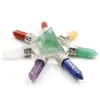 Pendant Necklaces FYSL Silver Plated Energy Transmitter Many Colors Quartz Stone And Resin Healing Chakra Orgonite Jewelry