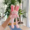 New Pulling Ears Rabbit Plush Doll Chain Soft Stuffed Toys Schoolbag Pendant Gifts for Girls Baby Sleeping Toys