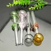 Tuyaux fumant Nouvelle Europe et Americaglass Pipe Bubbler Fumer Fumer Pipe Water Glass Bong Bong Hot Pot avec