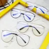 Okulary przeciwsłoneczne ramy unisex przezroczyste okulary kobiety mężczyźni metalowy pilot moda podwójna wiązka przezroczyste szklane okulary krawędzi komputerowe n5