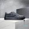 Designer Hommes Plate-forme Downtown Casual Chaussures Hommes Baskets En Cuir Véritable Sneaker 01