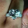 Pierścienie ślubne miłośnicy Choucong Obiecaj pierścionek serce Cut 12 mm aaaaa sona cZ 925 Srebrny zespół zaręczynowy dla kobiet biżuteria 230303