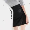 Spódnice Neploe Przyjazd Japońsek Mujes Faldas Summer Slit Dżinsowa spódnica wysoka talia Slim Culottes Solid Fashion Mini Jupes 230303