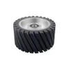 150x75mm Belt Sander Replacement Part Serrated Rubber Contact Wheel Polisher Grinder Sanding Band Set2686