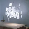 ペンダントランプモダンな光沢PO DIYシャンデリア屋内照明LEDE27天井ランプのためのダイニングルームの家の装飾