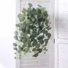 Decorative Flowers Wedding Home Greenery Silk Wall Decor Hanging Fake Plant Eucalyptus Leaves Artificial Plants