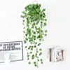 Decorative Flowers 220cm Artificial Vine Plants Hanging Ivy Green Leaves Garland For Home Garden Wall Decoration Wedding Rattan Wreath