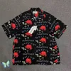 Casual shirts voor heren wacko maria shirt vol grappige print hemel Tokyo zomer rose Hawaiiaanse mannen vrouwen losse shirt T230303