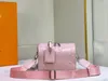 Bolso de hombro de lujo Bolso de almohada de diseñador Bolso de mano para mujer Bolso cruzado prensado con flores en relieve Bolso de hombro de moda Bolsos de compras para mujer Bolso pequeño