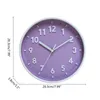 Horloges murales Moderne Simple Horloge Murale 8 Pouces Bonbons Couleur Silencieuse Horloges Ornement Q1FD 230303