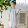 Girl Dresses 2023 Kids Girls Floral Children Cotton Clothes Summer Printing Dress Fashion Holiday Baby Clothing Sleeve