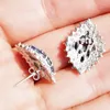 Stud Earrings Natural Real Sapphire Luxury Style Earring Per Jewelry 925 Sterling Silver 0.24ct 18pcs Gemstone C1941901