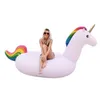 Giant Unicorn Floats Pool Swan swim Pool Toy Swimming Pegasus Float Inflatable Air Mattress Toy Adult children floating Seats ring Water Lounge Raft