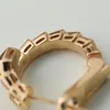 Buigari Snake Designer dingle örhängen för kvinna diamantguld pläterade 18k officiella reproduktioner mode klassisk stil stil aldrig blekna utsökta gåva 007