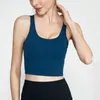 LL-W031 Femmes Yoga tenue gilet filles en cours d'exécution soutien-gorge à séchage rapide dames décontracté vêtements de sport pour adultes exercice gymnase vêtements de Fitness évider gilets respirants