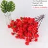 Dekorative Blumen LuanQI Künstliche Hortensien Home Hochzeitsdekor Seidentuch Gefälschte Pfingstrose Blumenstrauß Kirsche zum Valentinstag Dekorieren