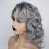 Synthetic Wigs Women s Short Curly Hair Granny Grey Fiber Wig Women s Headgear 230303