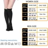 Sports Socks 3 Pairs Women's Knee Length Compression 15-25mm Soccer Running