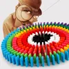 Jouets de bloc de couleur en bois dominos 100 pièces jeux éducatifs pour enfants jeux éducatifs blocs de construction jouets gratuits UPS Factory gros