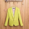 Damespakken EST 2023 Spring Fashion Women 6 Colors Slim Fit Blazer Jackets Coats Inouched Full Sleeve Top Y045