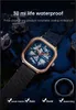 Wristwatches AILANG Men's Watch Top Mechanical Skeleton Square Case Red Needle Chronograph Casual Design