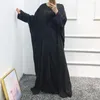 Abbigliamento etnico Set musulmani Robe Longue Kimono Ensemble Femme Musulmane Abaya per le donne Caftano Marocain Caftano Abaya Dubai Turchia Islam