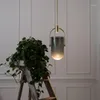 Pendant Lamps European Minimalist Creative Bucket Glass Restaurant Living Room Bar Aisle Porch Bedroom Bedside Led Chandelier