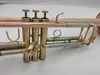 BB Cornet Trumpe Brass Brass Gold Lacquer Metal Musical Instrument Professional com luvas de caixa frete grátis