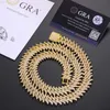 Luxur Rappers smycken 16mm Pass Diamond Tester VVS Moissanite Diamond Iced Out Cuban Link Chain Necklace