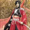 الأزياء أنيمي المسلسل التلفزيوني الصيني tgcf tian guan ci fu xie lian hua cheng cosplay come hua cheng loulan cos dress hanfu مجموعة كاملة Z0301