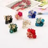 Wedding Rings 2023 Women Sieraden Roses Rozen Bloem Verstelbaar Big Crystal Finger Ring Ethnic