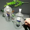 2023 Europa i Americaglass Rury Bubbler Palenie Rurka Water Glass Bong Classic Teapot, szklana butelka z wodą