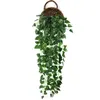 Decorative Flowers 2PCS 90cm Artificial Green Plants Hanging Ivy Leaves Grape Fake Vine Home Garden Wall Party Decoration