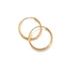 Hoop Earrings 925 Stelings Silver Needle 30mm Round Small For Women Men Korean Fashion Personality Jewelry Accessories