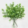 Decorative Flowers Artificial Ferns Green Grass Plants Water Eucalyptus Plastic Flower Plant Wedding Home Garden Decoration Table Decors